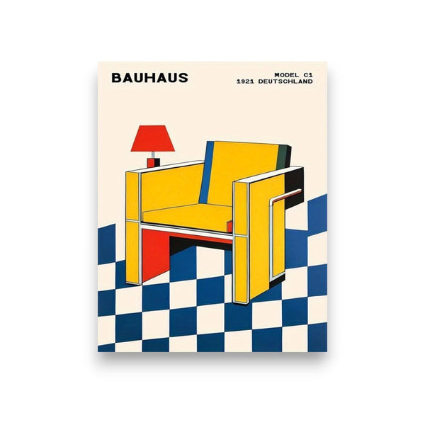 Affiche Bauhaus – Chaise Iconique