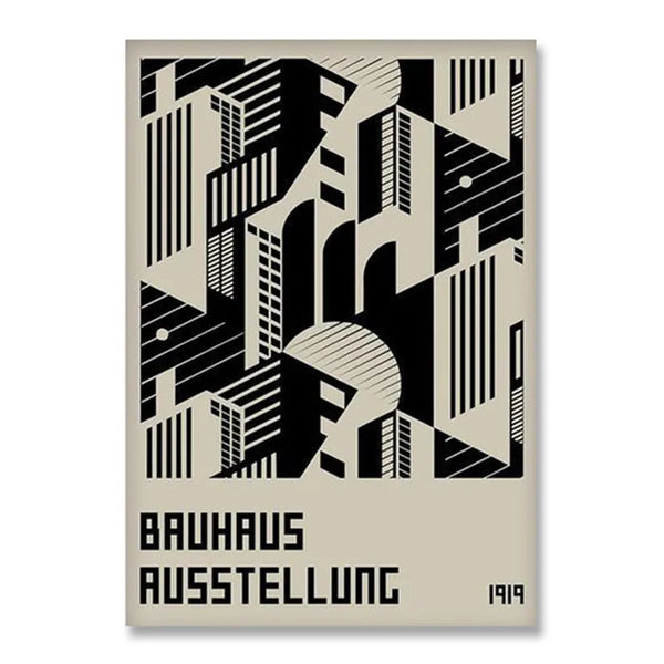 Affiche Bauhaus - Ausstellung 1919