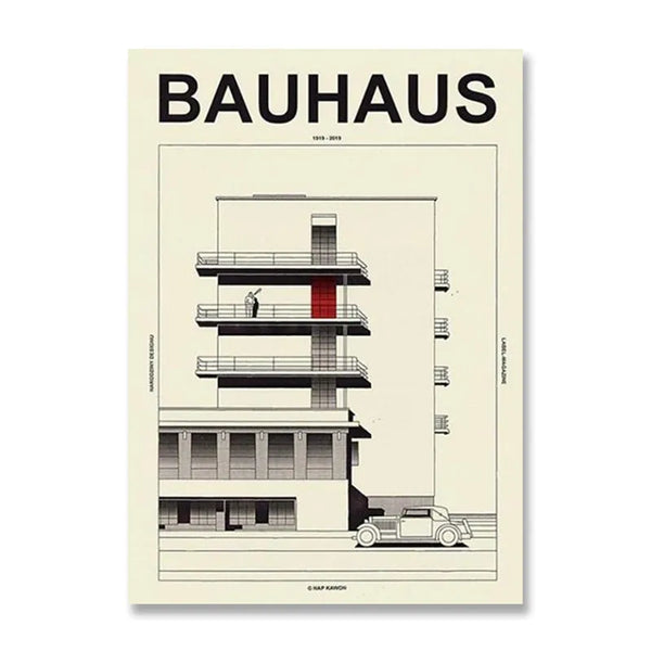 Affiche Bauhaus - Architecture