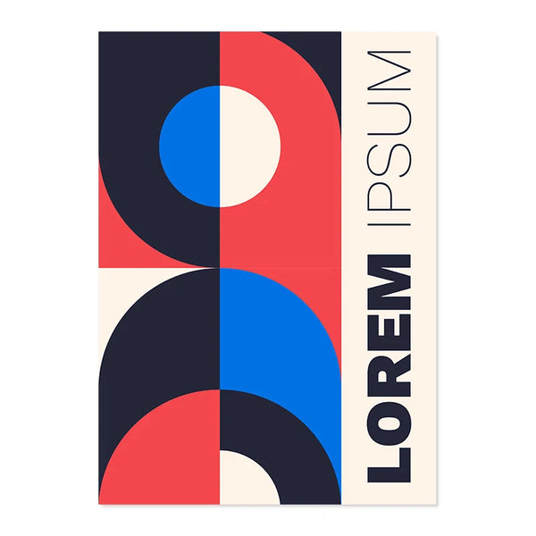 Affiche Bauhaus - Lorem Ipsum