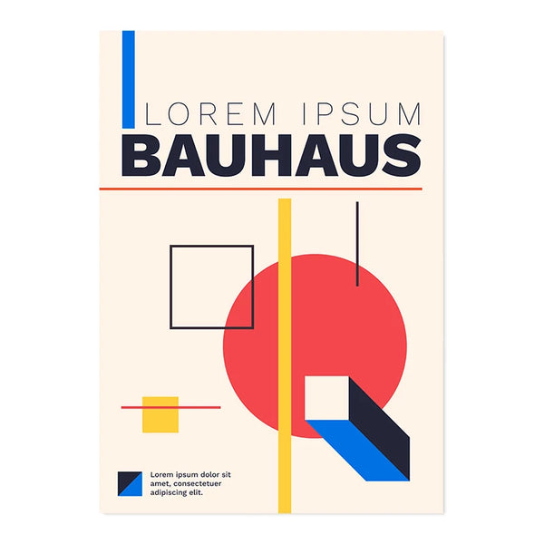 Affiche Bauhaus - Lorem Ipsum