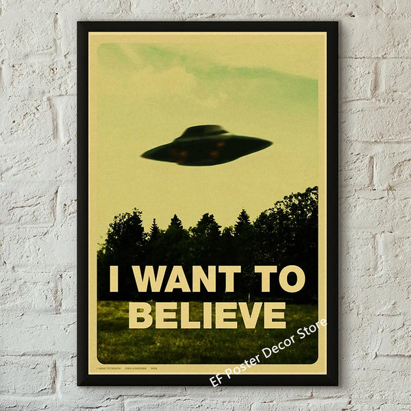 Affiche de Film Vintage - I Want To Believe